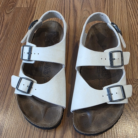 Birkenstock Shoes - Birkenstock Champagne Le Mans Double Strap Buckle Sandal Women's EU 37, US 6-6.5